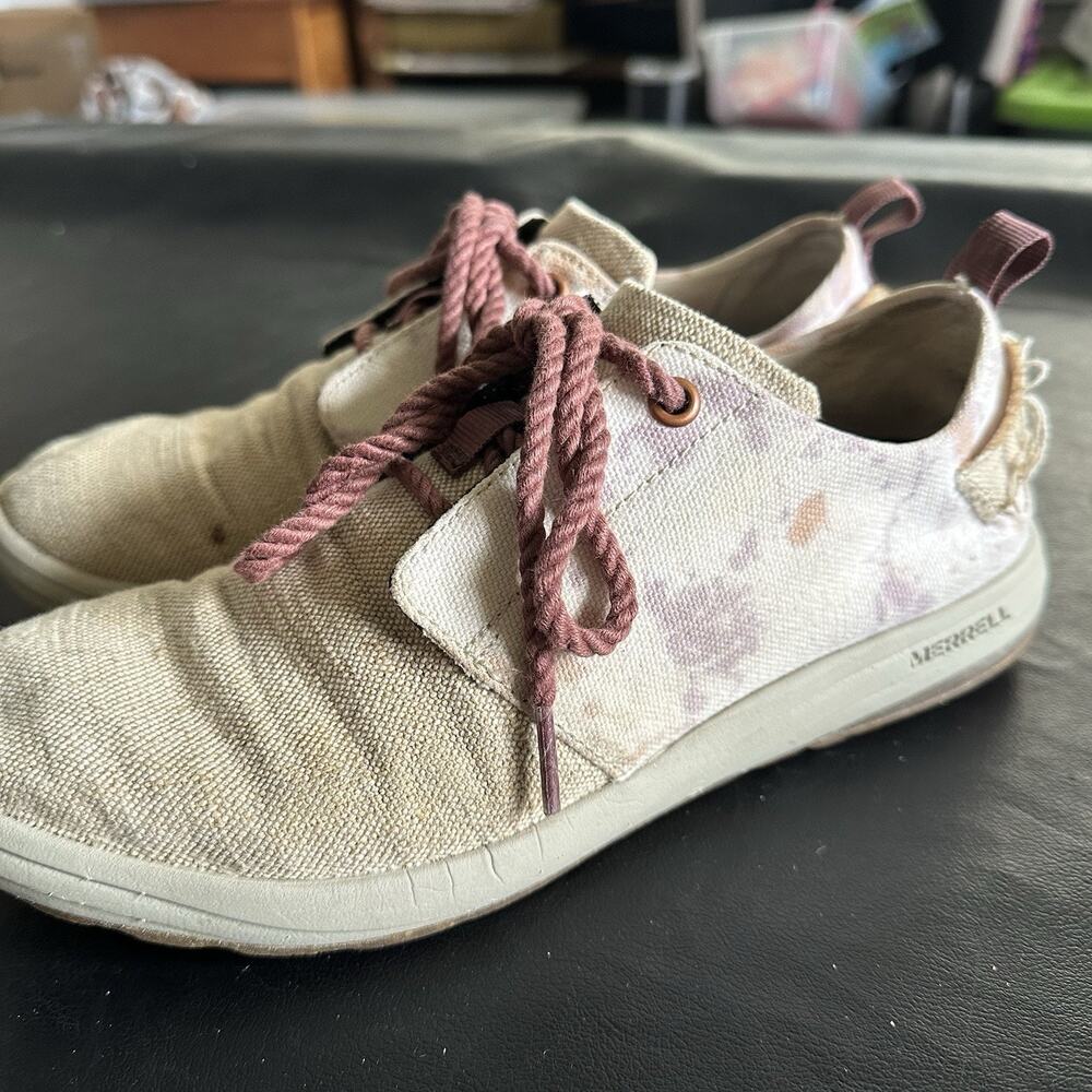 Merrell Gridway Canvas Sneakers Womens 7.5 Canvas Lace Up Lightweight 690